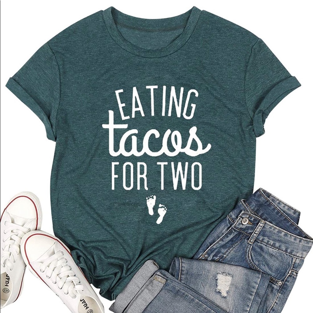 Eating Tacos for Two Maternity Shirt